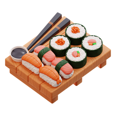 Sushi  3D Icon