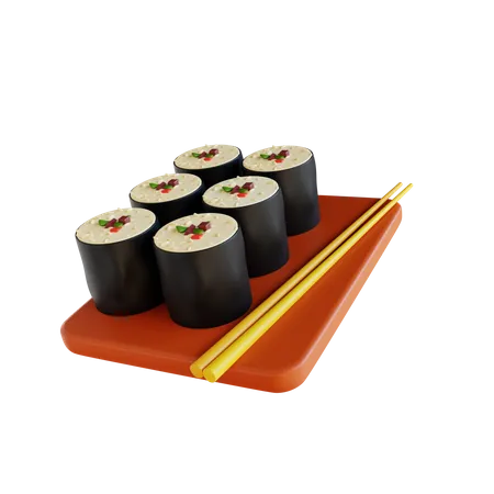 Sushi  3D Icon