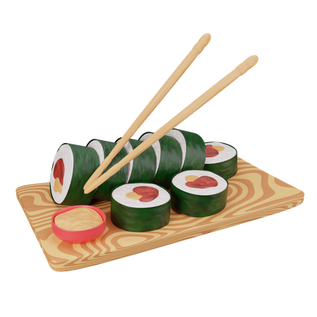 Sushi  3D Icon