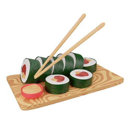 Sushi  3D Icon