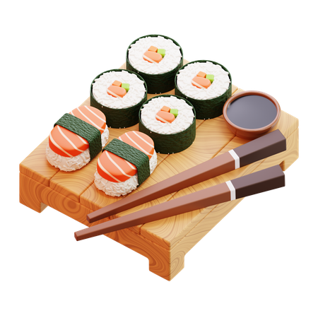 Sushi  3D Icon