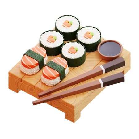 Sushi  3D Icon