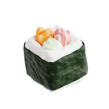 Sushi  3D Icon