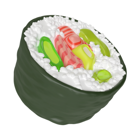 Sushi  3D Icon