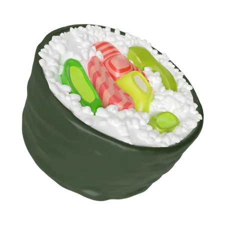 Sushi  3D Icon