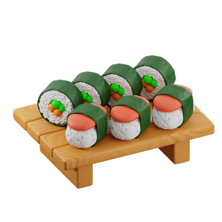 Sushi  3D Icon