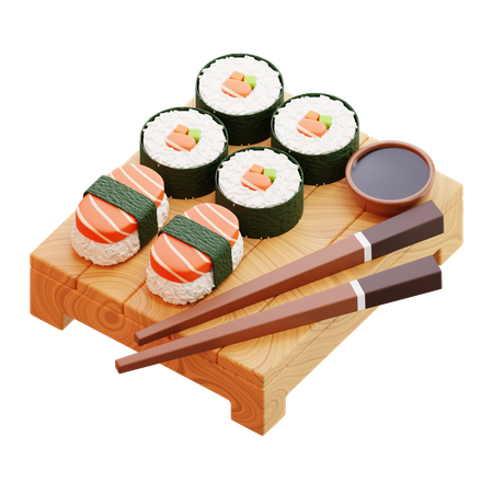 Sushi  3D Icon