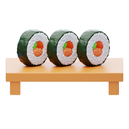 Sushi  3D Icon