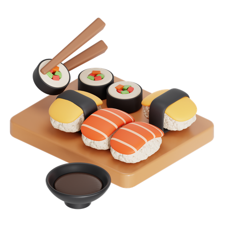 Sushi  3D Icon