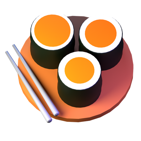 Sushi  3D Illustration