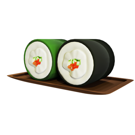 Sushi  3D Illustration