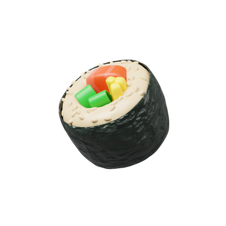 Sushi  3D Illustration