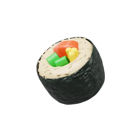 Sushi  3D Illustration