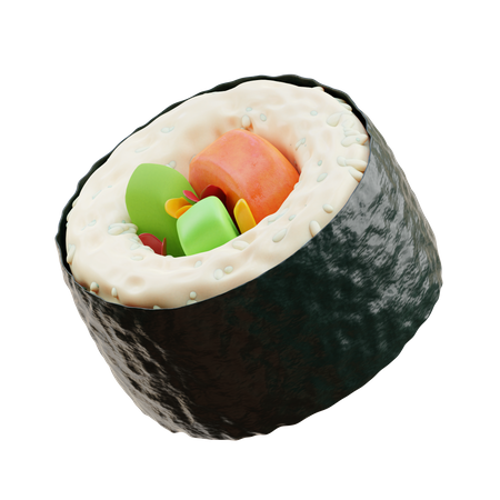 Sushi  3D Illustration