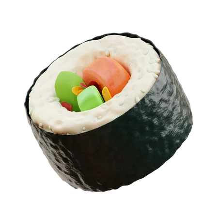 Sushi  3D Illustration