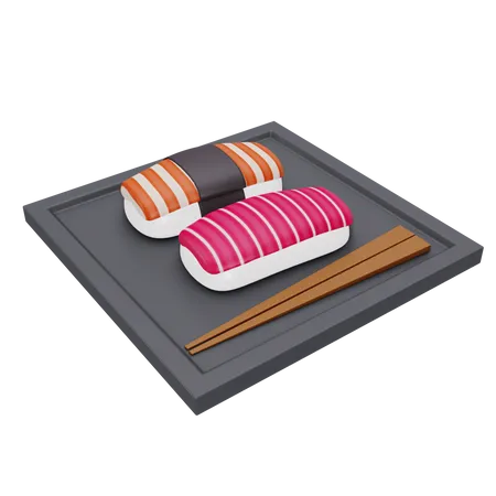 Sushi  3D Illustration