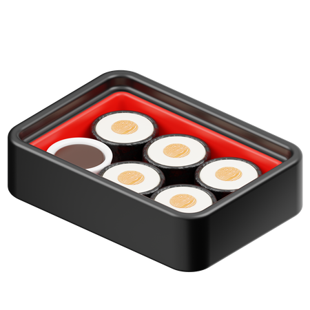 Sushi bentô  3D Icon