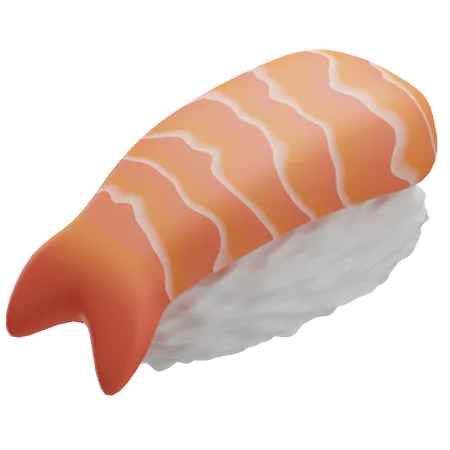 Sushi de camarão  3D Icon