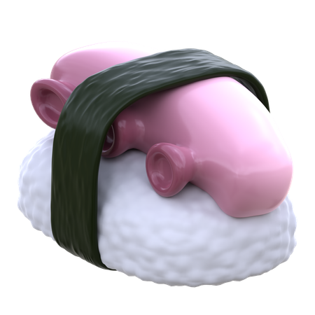 Sushi de pulpo  3D Icon