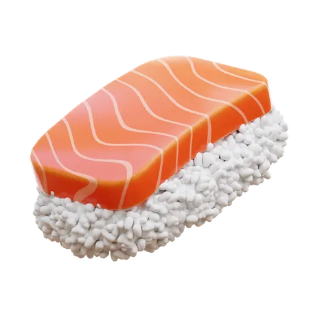 Sushi de salmón  3D Icon