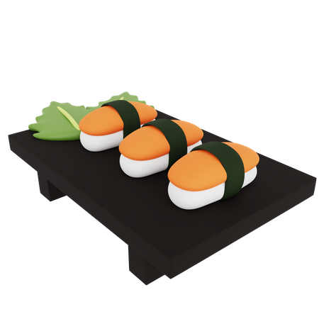 Sushi de salmón  3D Icon