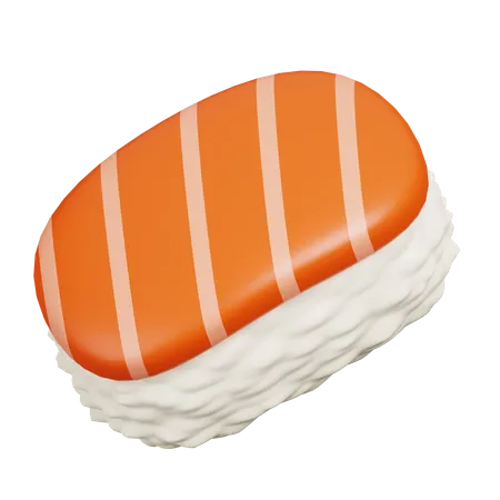 Sushi de salmón  3D Icon