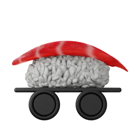 Sushi delivery  3D Icon