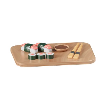 Sushi Dish  3D Icon