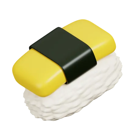 Sushi-Eieromelett  3D Icon