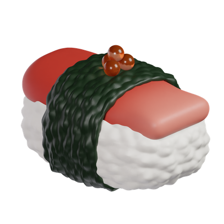 Sushi Fish Egg  3D Icon