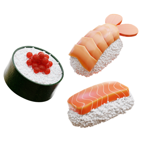 Sushi Foods 3D Icon