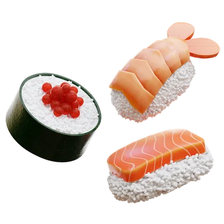 Sushi Foods  3D Icon