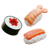 3d sushi foods illustration
