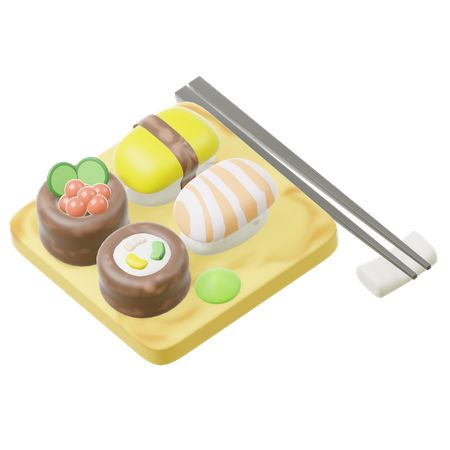 Sushi Meal  3D Icon