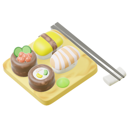 Sushi Meal  3D Icon
