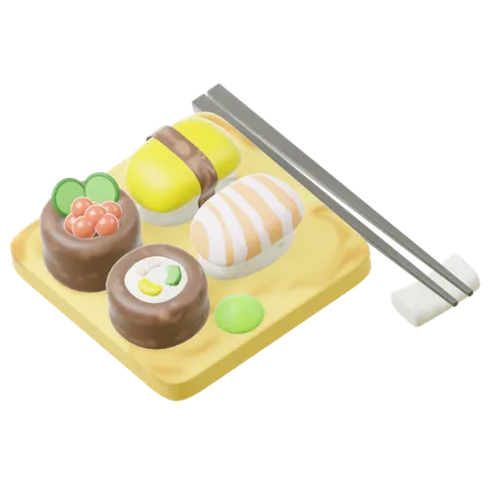 Sushi Meal  3D Icon