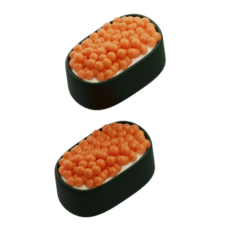 Œufs de sushi  3D Icon