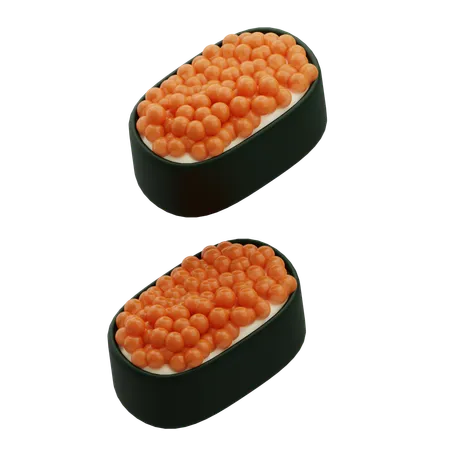 Œufs de sushi  3D Icon