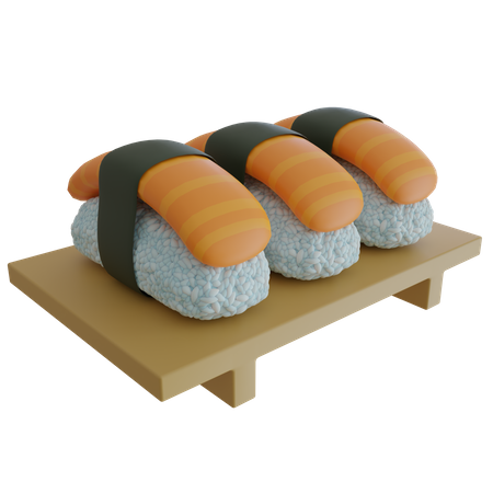 Sushi Plate  3D Icon