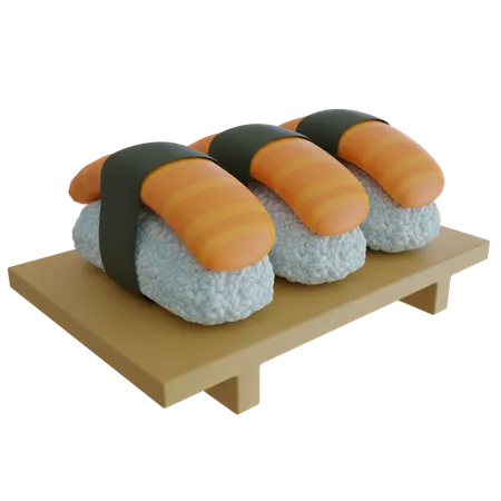 Sushi Plate  3D Icon