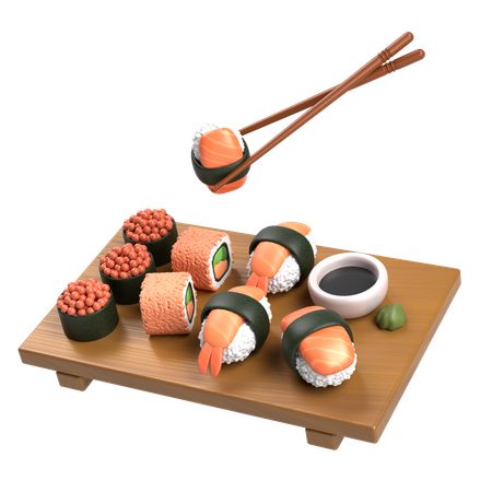 Sushi Platter  3D Icon