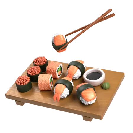 Sushi Platter  3D Icon