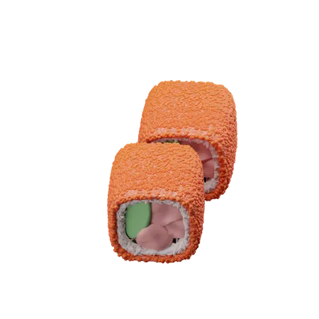 Sushi Ralls 3D Illustration
