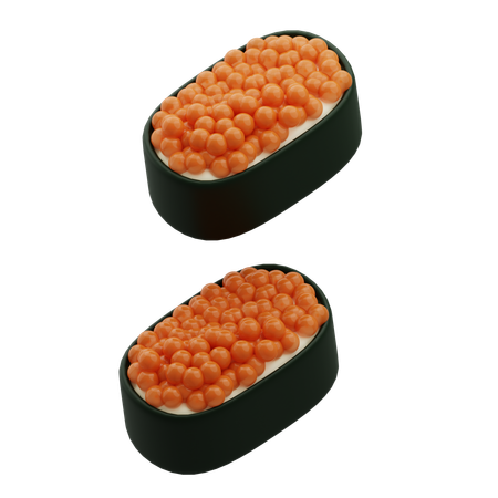 Sushi Roe  3D Icon