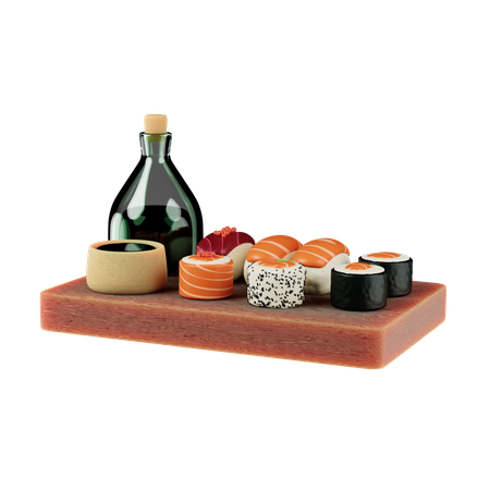 Sushi Roll  3D Icon