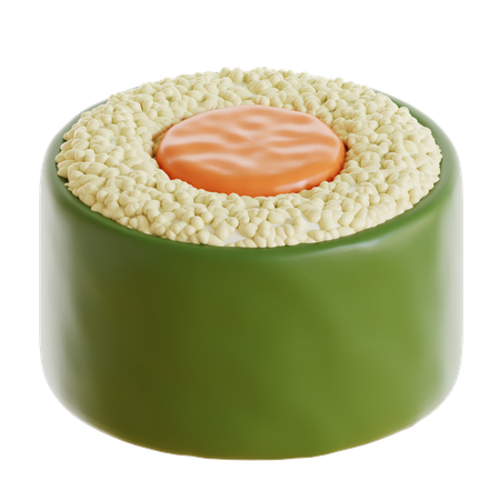 Sushi Roll  3D Icon