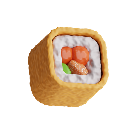 Sushi Roll  3D Icon