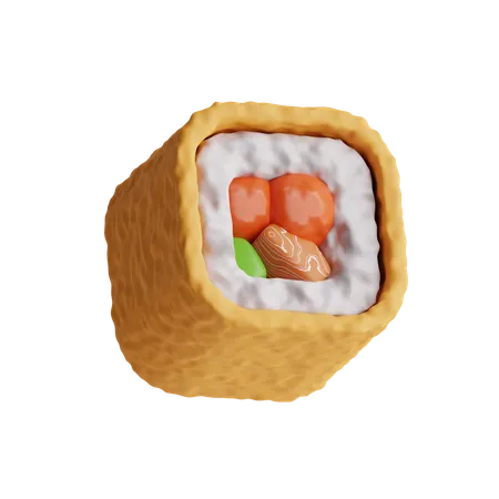 Sushi Roll  3D Icon