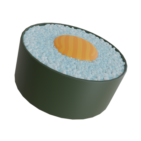 Sushi Roll  3D Icon