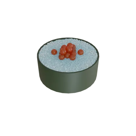 Sushi Roll  3D Icon